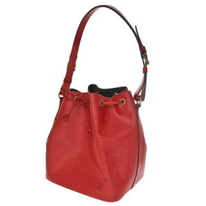 Louis Vuitton Noe Drawstring One Handle Bag Epi Leather Castilian Red